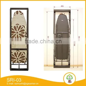 Silver Wall Mounted Folded Hotel Ironing Board thumbnail-1