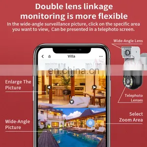 Dual-lens Camera Bullet and PTZ 2-in-1 Home Security IP Network CCTV 1080P Wireless WiFi Camera Outdoor Waterproof 2-way Audio thumbnail-5