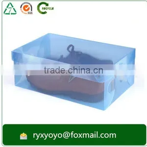 Colored Clear Folding pp Plastic Storage Shoe Box thumbnail-3