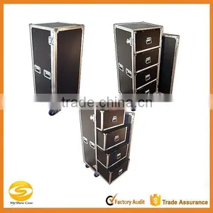Rolling Aluminum Hard Flight Case With Drawers,Aluminum Flight Storage Carry Case With Wheels, Aluminum Instrument Carrying Case thumbnail-1