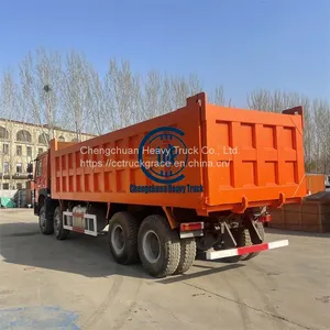 Sinotruk Howo 50 Ton 8x4 Brand New 12 Wheeler Dump Tipper Truck Price thumbnail-4