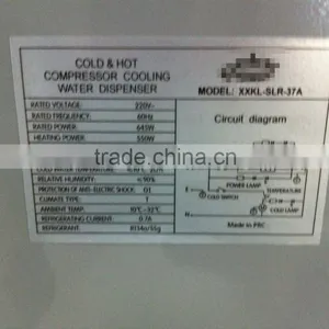 High Efficiency Electric Hot and Cold Water Cooler Dispenser in White thumbnail-2