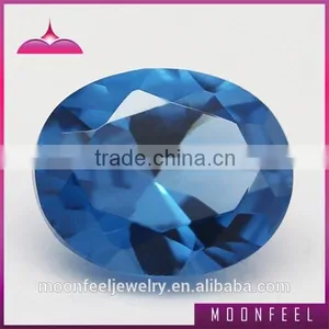 Oval Cut Synthetic Blue Spinel Gemstone thumbnail-2