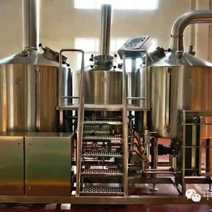 10Bbl Large Scale Brewing Equipment With Fermentation Tank Steam Heating thumbnail-4