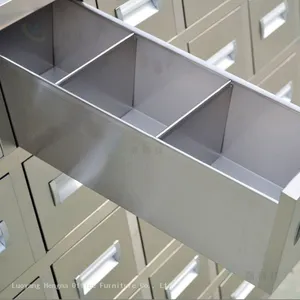 Space-Saving Stainless Steel Herbal Dispenser for Wellness Centers & Health Stores - Large Capacity Waterproof Cabinet for Herb Sample Management thumbnail-2