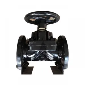 Cast Iron Flange Manual Rubber Lined PN16 Diaphragm Valve thumbnail-4