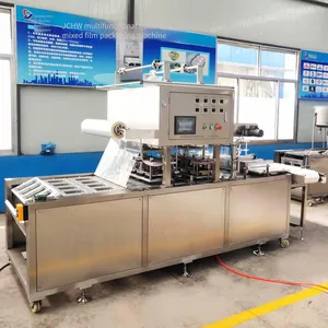 Sealing Machine for Boxed Pre - Seasoned Peeled Shrimps, Fully Automatic Vacuum Packaging Machine for Boxed Black Carp Fillets thumbnail-1