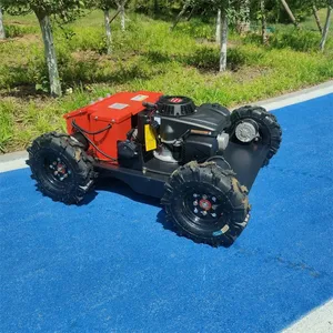 VIGORUN Industrial 224cc 4-Stroke Petrol Gasoline Engine 24V Steel Chassis Self Propelled Remote Control Steep Slope Mower thumbnail-3