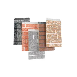 Hot Selling Facade Panel Building Exterior Sound Insulation Wall Covering Panel Pu Roof Sandwich Panel Metal Building Material thumbnail-2