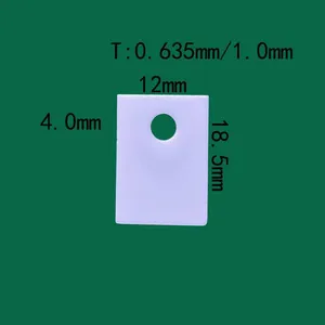 Customizable and Cuttable 99 Alumina Ceramic Sheets, Insulating Gaskets, Thermally Conductive Ceramic Sheets, White, Resistant to High Temperatures and Corrosion thumbnail-1