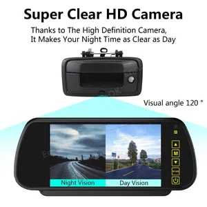 EnruigeOK Rear View Backup Tailgate Handle Camera For 2014-2015 Chevy Silverado/GMC Sierra thumbnail-3