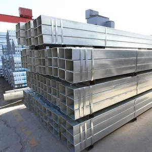 30x50 150x150 Hollow Section Square Tube Galvanized Steel Rectangular Pipe thumbnail-4
