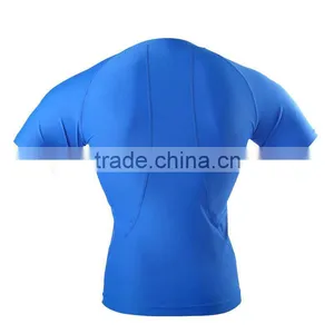 (OEM/ODM Factory)2016 New Arrival Short Sleeve Quick Dry Men Compression Wear Quick Dry Cycling Tops for Men thumbnail-4