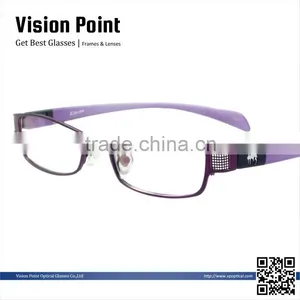 Women Fancy Eyeglasses Frames With Changeable Temples thumbnail-1
