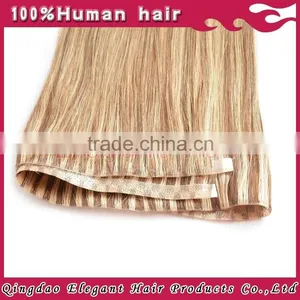 Top Quality Blonde PU Skin Weft Extension thumbnail-2