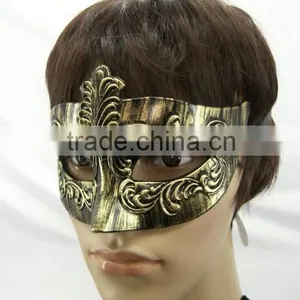 Masquerade Halloween Party Wholesale Hard Plastic Colorful Venice Crack Mask for Women Drawing Colorful Mask thumbnail-2
