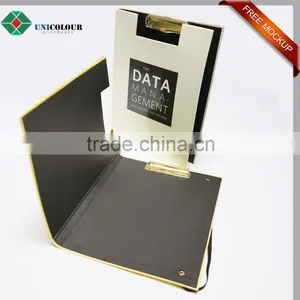 Custom Design Metal Clip Hardcover Cardboard File Folder thumbnail-4