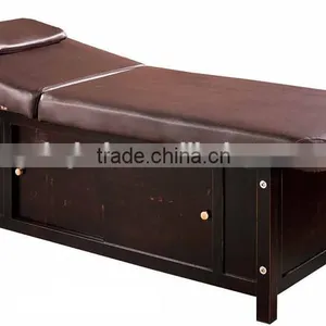 OEM Beauty Salon Equipment Professional Nugabest Massage Bed Wooden Portable Foldable Folding Massage Table Couch Bed thumbnail-3