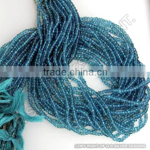 Natural Gemstone Beads Apatite Faceted Rondelle Strands Wholesale Suppliers thumbnail-3