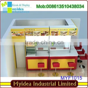 2015 Hot Sell Western Style Commercial Fast Food Bar Counters Design thumbnail-1