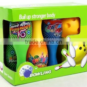 22cm Smile Face Bowling Set Sport Toy for Kids With 6 Bottles and 1 Ball thumbnail-4