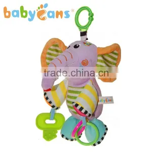 Babyfans Baby Teething Ring Toys Baby Rattle Toy With Plush Elephant Cheap Toys From China thumbnail-2