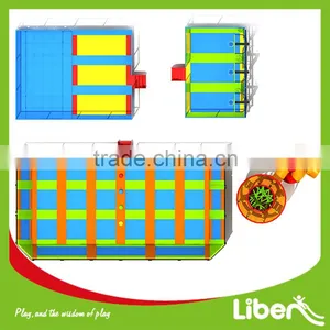 With Spider Tower Blue Color Safe High Quality Big Commercial Trampoline For Adults Indoor Trampoline Park thumbnail-2