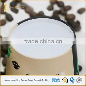 PE Coated Kaffe to go Paper Cups With Lids thumbnail-2