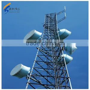 High Quality Galvanized Microwave Telecommunication Tower thumbnail-1