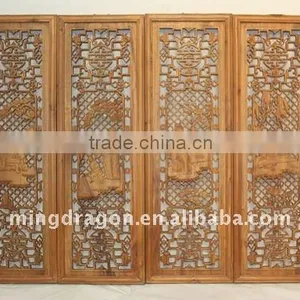 Antique Chinese Hand Carved Panel thumbnail-1
