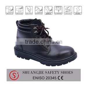 Quality Price of Leather Natural Rubber Outsole Safety Work Shoes Safety Shoe 9508 thumbnail-1