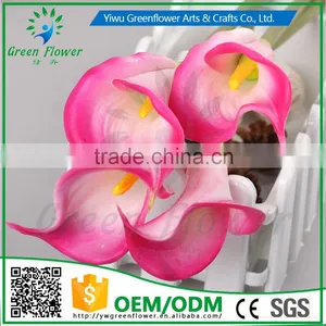 2016 Wholesales Calla Lily Real Touch PU Artificial Flowers for Home Wedding Party Decorations thumbnail-3