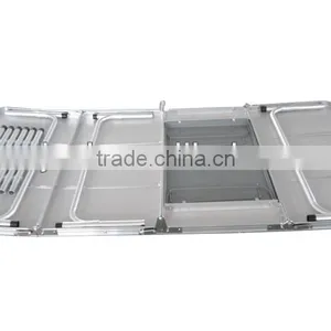 Folding Barbecue BBQ Side Table With Iron Pan/camping BBQ Grill Table Folding Legs/Camping Furniture thumbnail-3