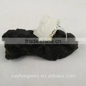 Beautiful Natural Round Copper Alloy Plated Druzy Ring Druzy thumbnail-5