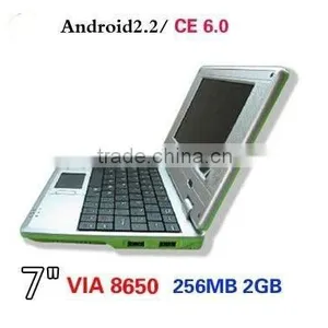 Mini Notebook Laptop+VIA8650+Win CE 6.0 OS/Android 2.2 OS thumbnail-1
