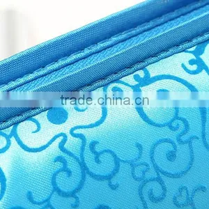 Promotional Blue Satin Cosmetic Bags thumbnail-2