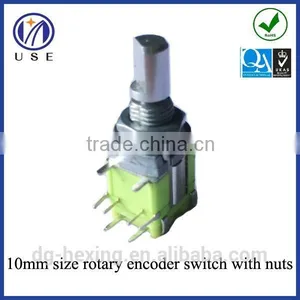 10mm Size Rotary Pulse Encoder With Push Button Switch thumbnail-2