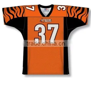 Polyester Spandex Custom Sublimated Tigers American Football Jersey/Shirt thumbnail-1