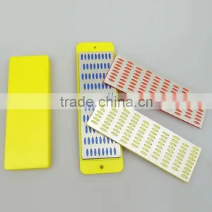 Wholesale Cheap Prece Diamond Sharpening Hone Set Stone Whetstone Block Kitchen Knife 3pcs thumbnail-3