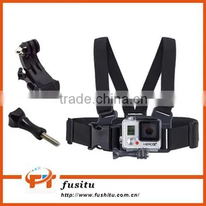 Mini Size Adjustable Belt Strap Junior Chesty With J-hook Bracket & Screw for GoPro Hero 4/3+/3 thumbnail-1