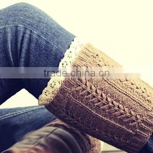 Wholesale Acrylic Crochet Leg Warmers For Women Sex Lace Leg Warmers thumbnail-2