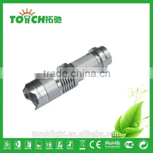 High Power Pocket Mini Flashlight 3 Modes 200lm Emergency Flashlight for Outdoor Camping Use by 14500 Battery Mini Torch Light thumbnail-1