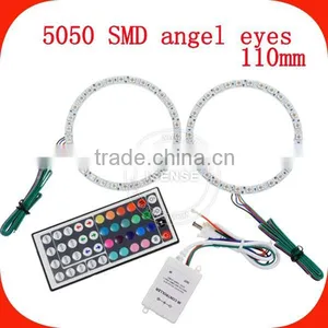 20 Colors Changing DC12v Epistar Chips 5050 Smd White PCB 110mm Full Circle Angel Eyes 2015 Best Led Grow Light thumbnail-3
