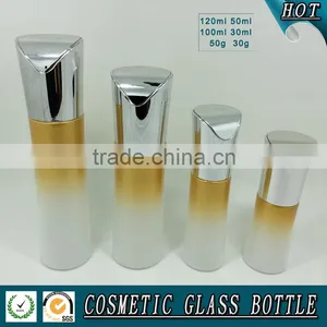 Luxury Cosmetic Empty Glass Lotion Bottle and Cosmetic Cream Jar thumbnail-3