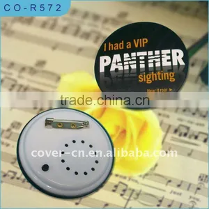 Customized Music Badge With Pin Back for Promotion Gifts thumbnail-1