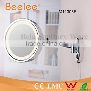 Single Side 8.5 Inch Round Wall Mirror Led Comestic Mirror thumbnail-4