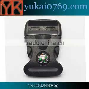 Yukai Custom Quick Side Release Plastic Backpack Buckle With Compass thumbnail-1