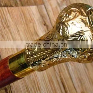 NAUTICAL BRASS WALKING CANES-DECORATIVE WALKING CANES-BEAUTIFUL DESIGNER WALKINGCANES Wk1170 thumbnail-4