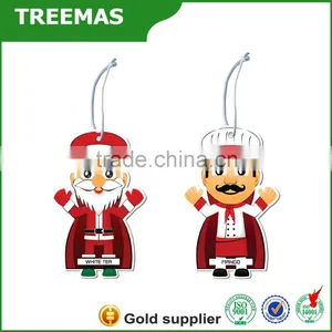 Merry Christmas Hanging Paper Car Air Freshener With Lemon Fragrance thumbnail-1