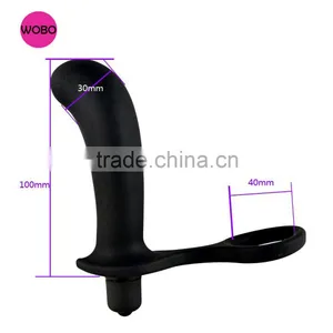 Silicone Anal Plug With Cock Ring Sex Toy E030 thumbnail-1